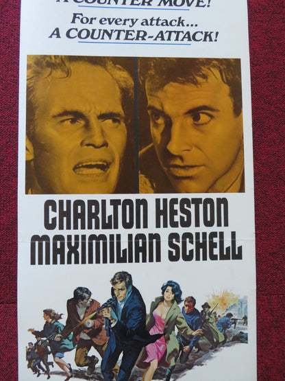 COUNTERPOINT US INSERT (14"x 36") POSTER CHARLTON HESTON MAXIMILAN SCHELL 1968