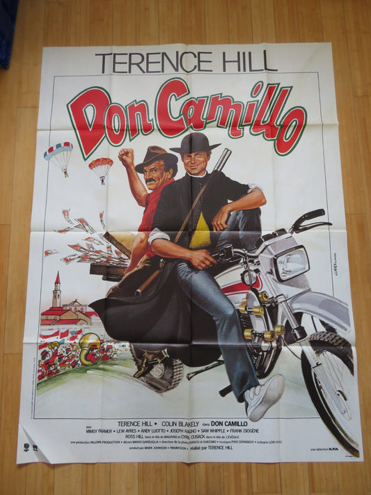 THE WORLD OF DON CAMILLO FRENCH GRANDE POSTER TERENCE HILL COLIN BLAKELY 1984