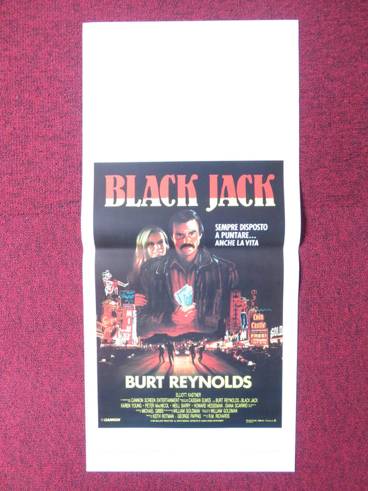 BLACK JACK / HEAT ITALIAN LOCANDINA POSTER CANNON BURT REYNOLDS KAREN YOUNG 1986