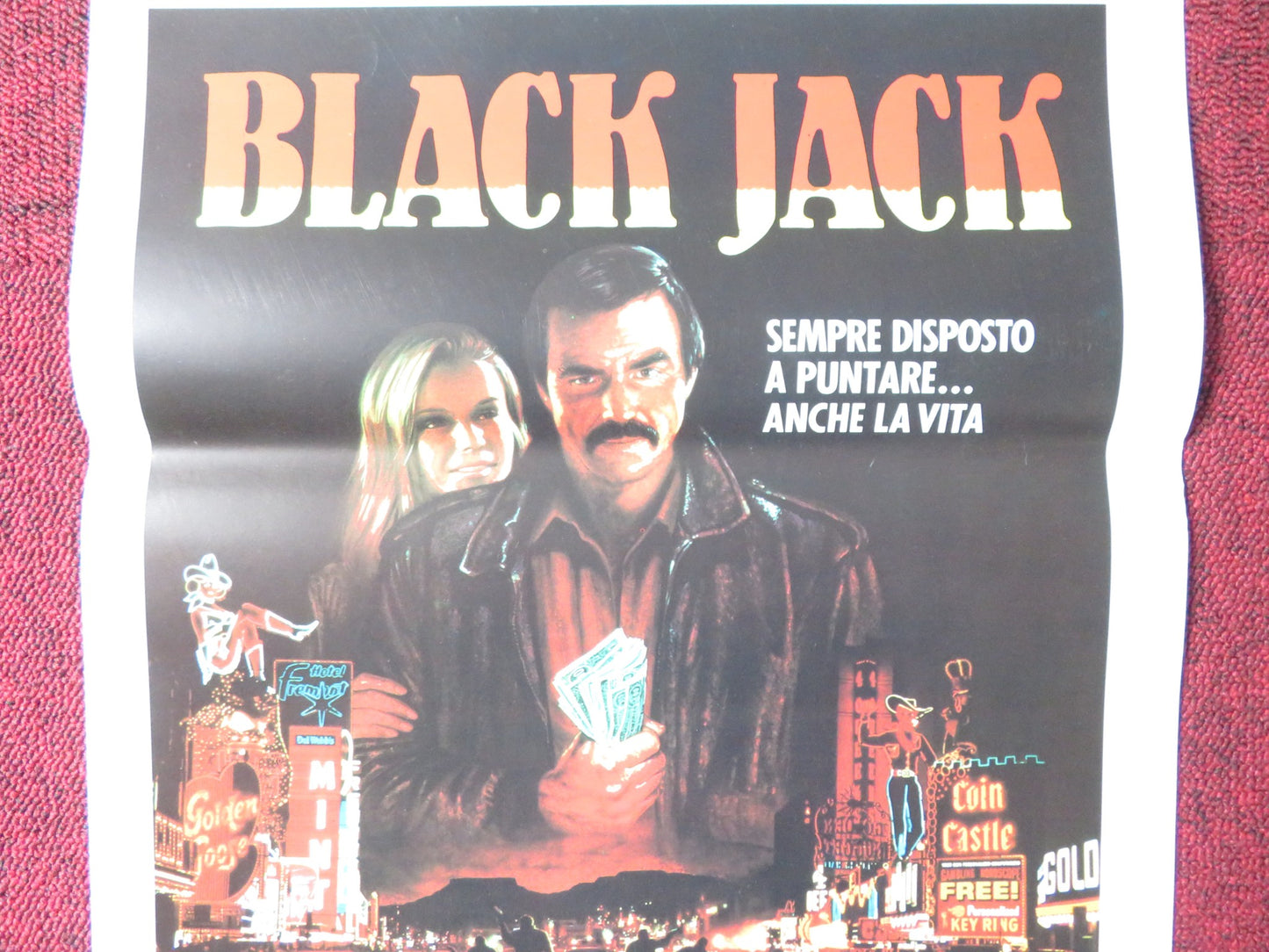 BLACK JACK / HEAT ITALIAN LOCANDINA POSTER CANNON BURT REYNOLDS KAREN YOUNG 1986