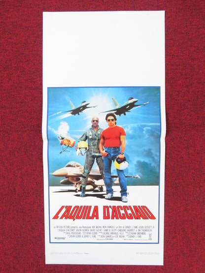 IRON EAGLE ITALIAN LOCANDINA POSTER JASON GEDRICK DAVID SUCHET 1986