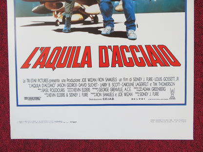 IRON EAGLE ITALIAN LOCANDINA POSTER JASON GEDRICK DAVID SUCHET 1986