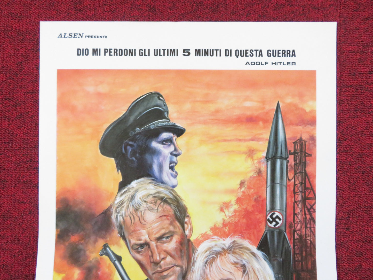 TIDES OF WAR ITALIAN LOCANDINA POSTER DAVID SOUL ERNEST BORGNINE 1990