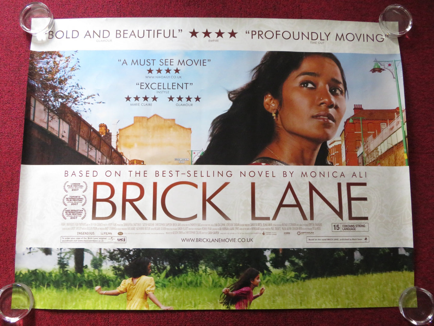 BRICK LANE UK QUAD (30"x 40") ROLLED POSTER TANNISHTHA CHATTERJEE 2007