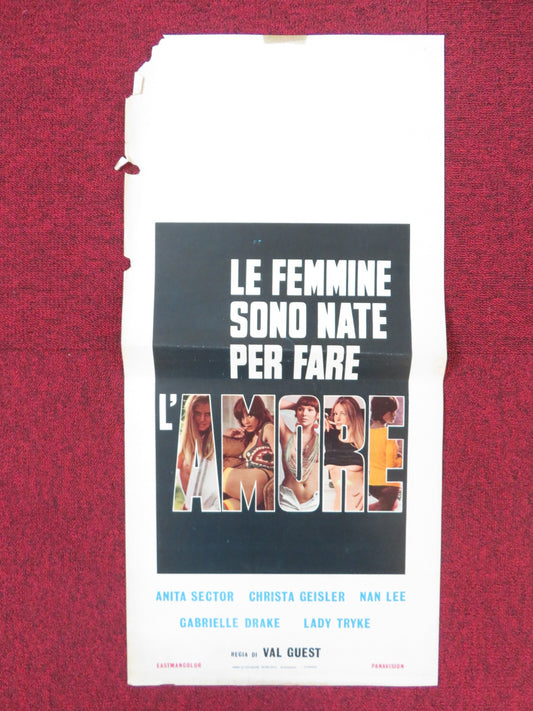 AU PAIR GIRLS ITALIAN LOCANDINA POSTER ASTRID FRANK JOHNNY BRIGGS 1972