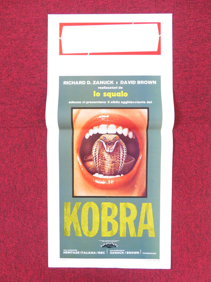 KOBRA / SSSSSSS ITALIAN LOCANDINA POSTER SROTHER MARTIN DIRK BENEDICT 1976