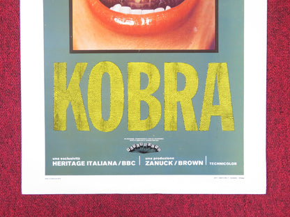 KOBRA / SSSSSSS ITALIAN LOCANDINA POSTER SROTHER MARTIN DIRK BENEDICT 1976