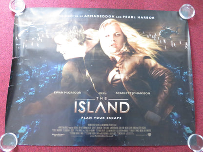 THE ISLAND UK QUAD (30"x 40") ROLLED POSTER EWAN MCGREGOR S. JOHANSSON 2005