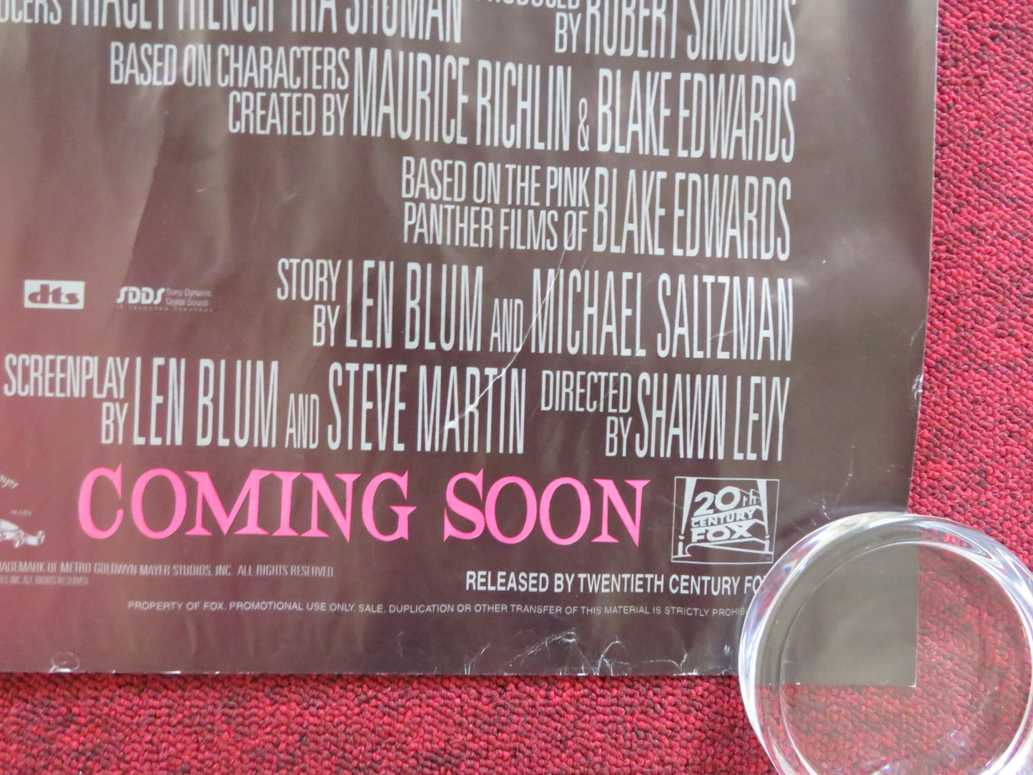 THE PINK PANTHER UK QUAD (30"x 40") ROLLED POSTER STEVE MARTIN BEYONCE 2006