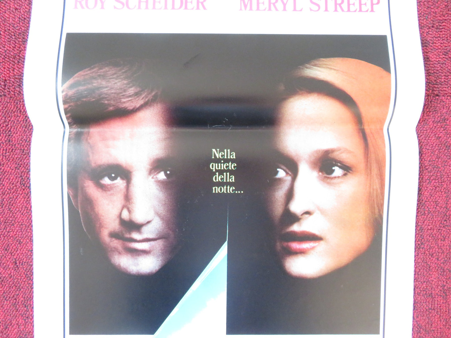 STILL OF THE NIGHT ITALIAN LOCANDINA POSTER ROY SCHEIDER MERYL STREEP 1983