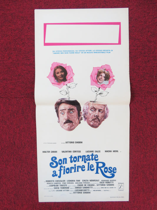 SON TORNATE A FIORIRE LE ROSE ITALIAN LOCANDINA POSTER WALTER CHIARI 1975