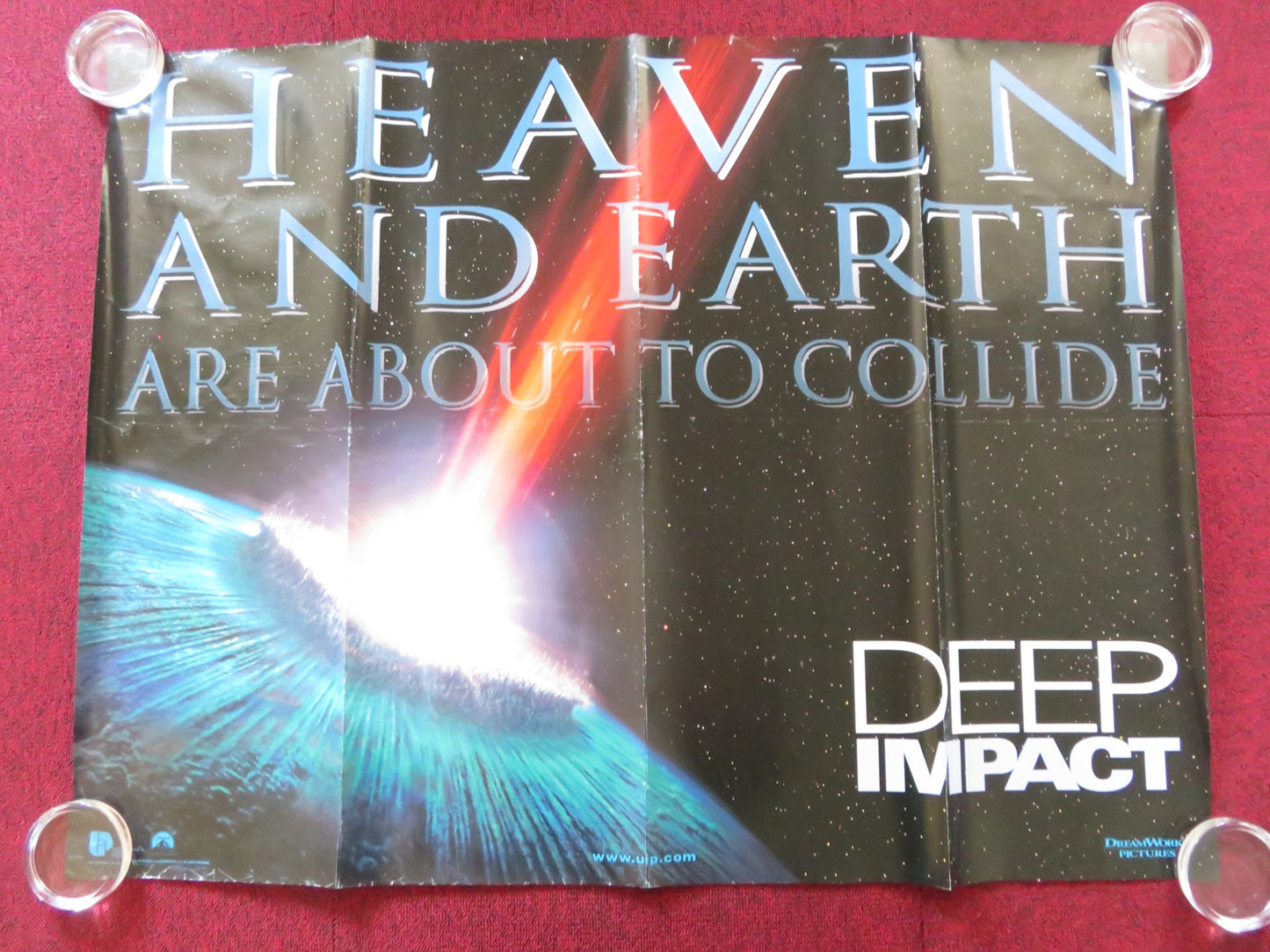 DEEP IMPACT UK QUAD (30"x 40") ROLLED POSTER ROBERT DUVALL TEA LEONI 1998