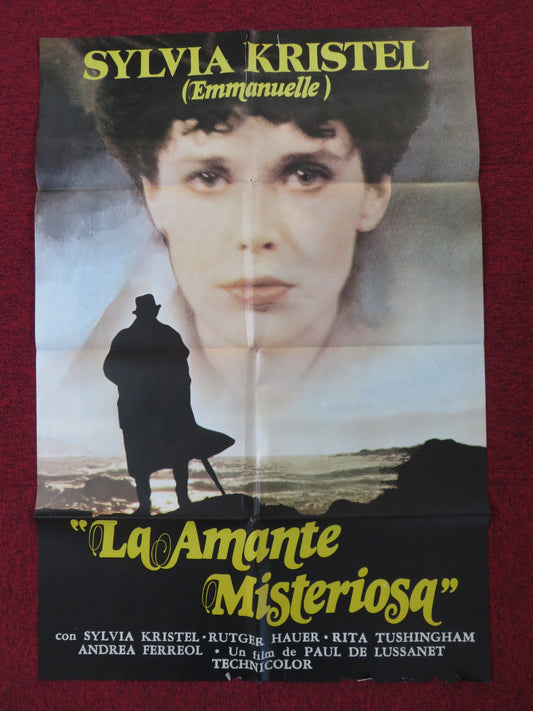 LA AMANTE MISTERIOSA FOLDED COLUMBIAN POSTER RUTGER HAUER SYLVIA KRISTEL 1978