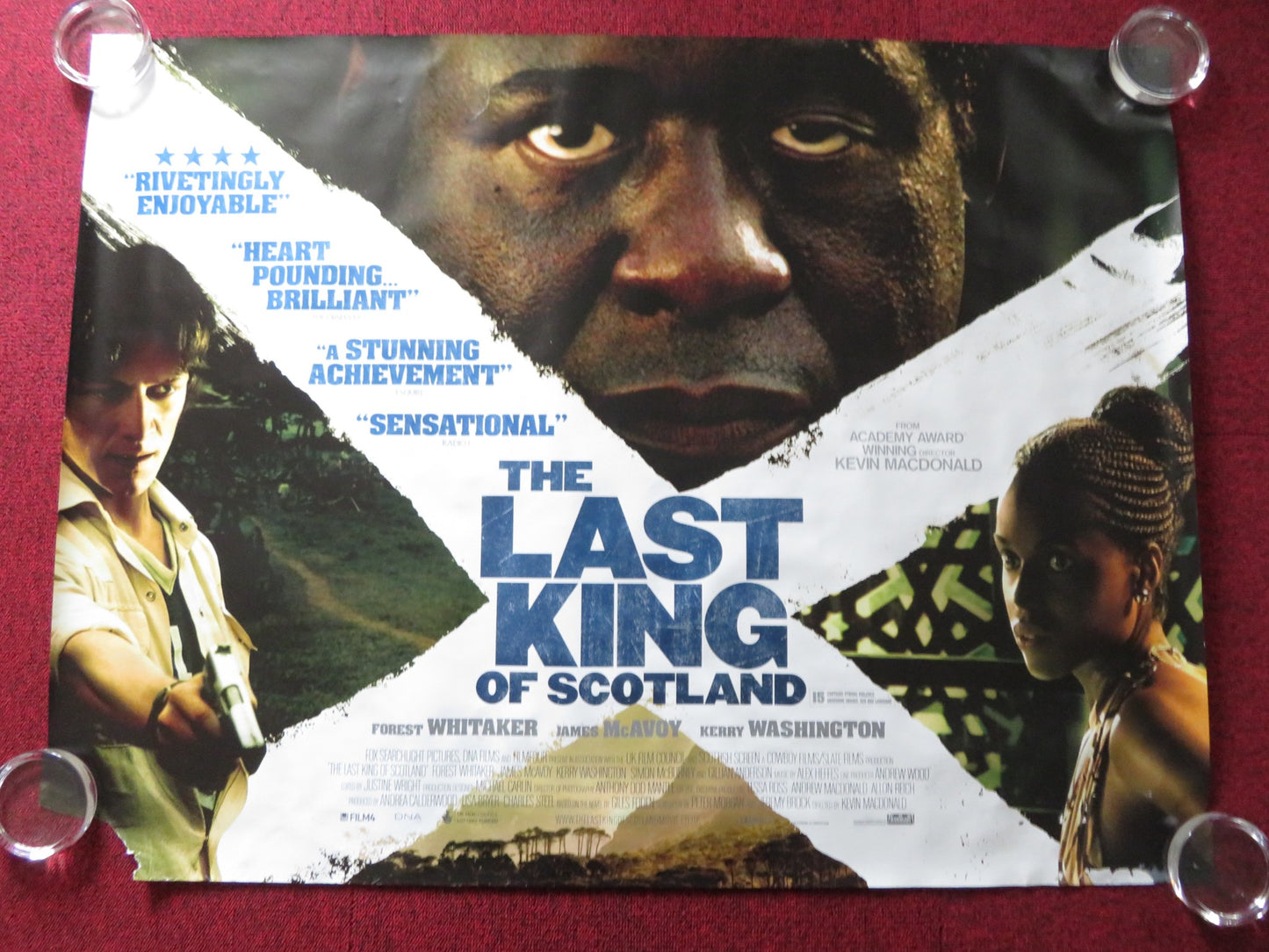 THE LAST KING OF SCOTLAND UK QUAD (30"x 40") ROLLED POSTER FOREST WHITAKER 2006