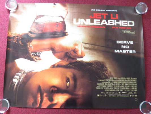 UNLEASHED UK QUAD (30"x 40") ROLLED POSTER JET LI MORGAN FREEMAN 2005