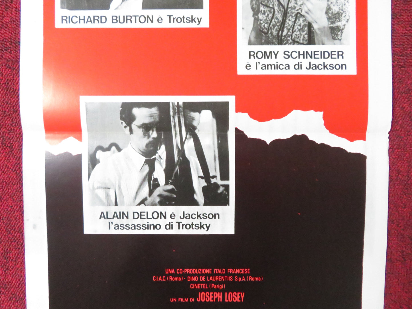 THE ASSASSINATION OF TROTSKY ITALIAN LOCANDINA POSTER RICHARD BURTON 1972