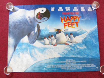 HAPPY FEET UK QUAD (30"x 40") ROLLED POSTER ELIJAH WOOD ROBIN WILLIAMS 2006