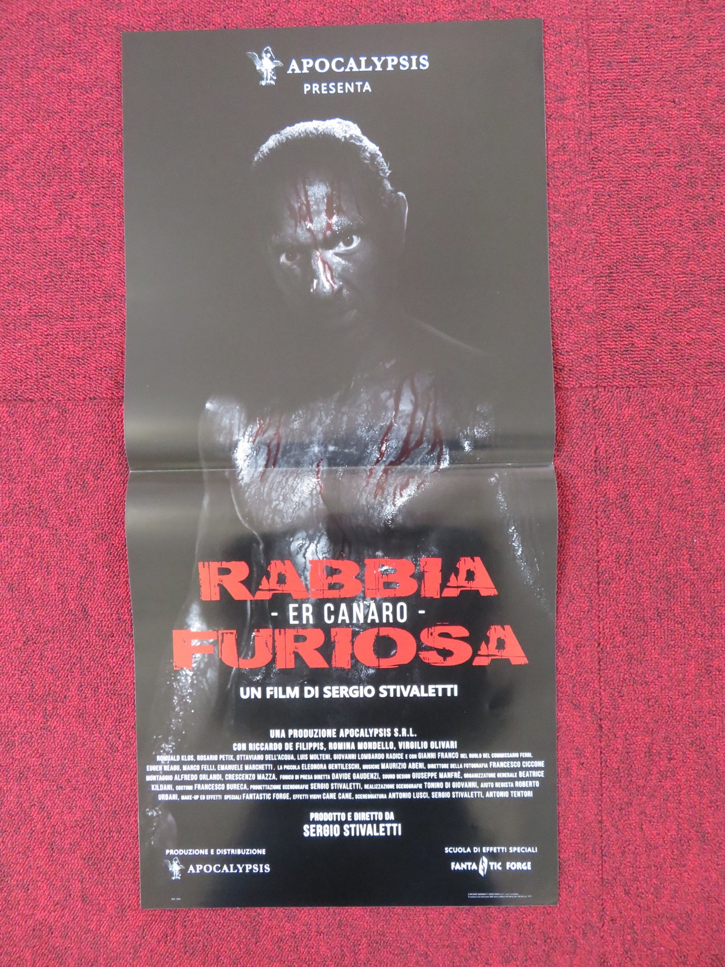 RABBIA FURIOSA - ER CANARO ITALIAN LOCANDINA POSTER RICCARDO DE FILIPPIS 2018