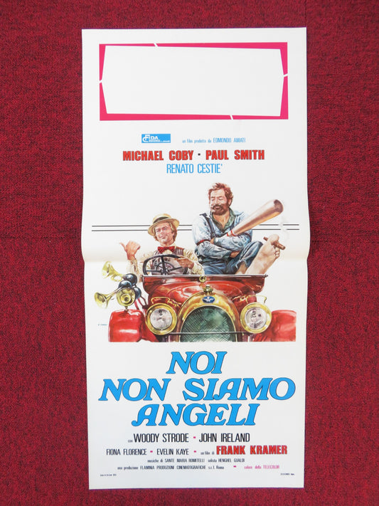 WE ARE NO ANGELS ITALIAN LOCANDINA POSTER WOODY STRODE JOHN IRELAND 1975