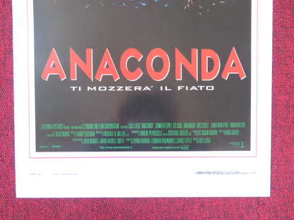 ANACONDA ITALIAN LOCANDINA POSTER JENNIFER LOPEZ ICE CUBE 1997