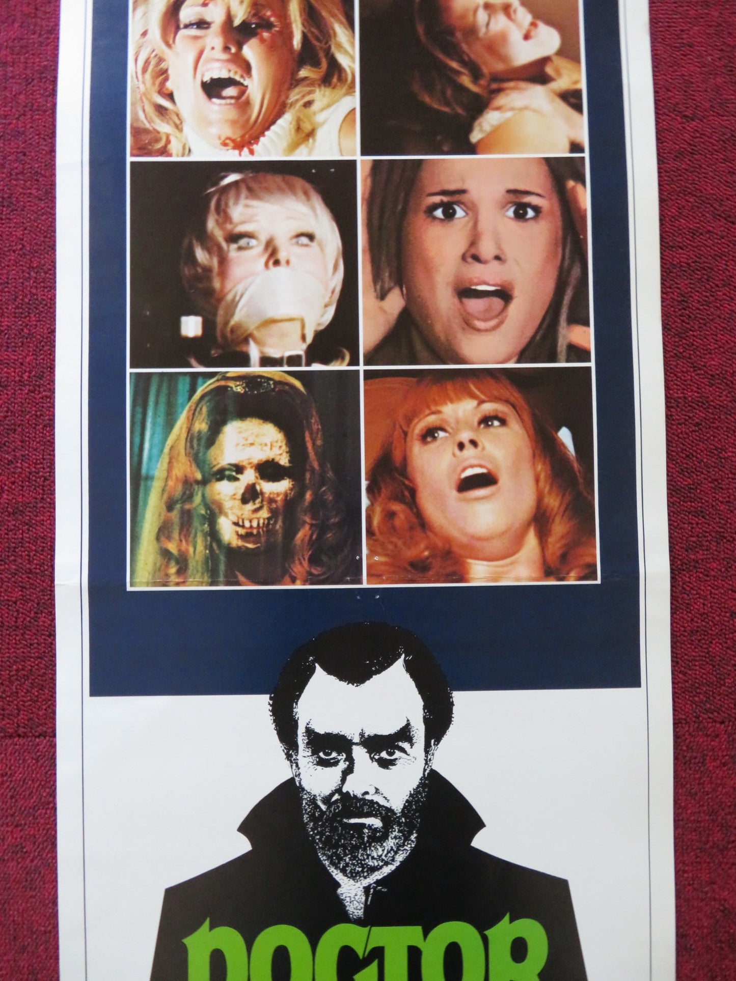 DOCTOR DEATH US INSERT (14"x 36") POSTER JOHN CONSIDINE BARRY COE 1973