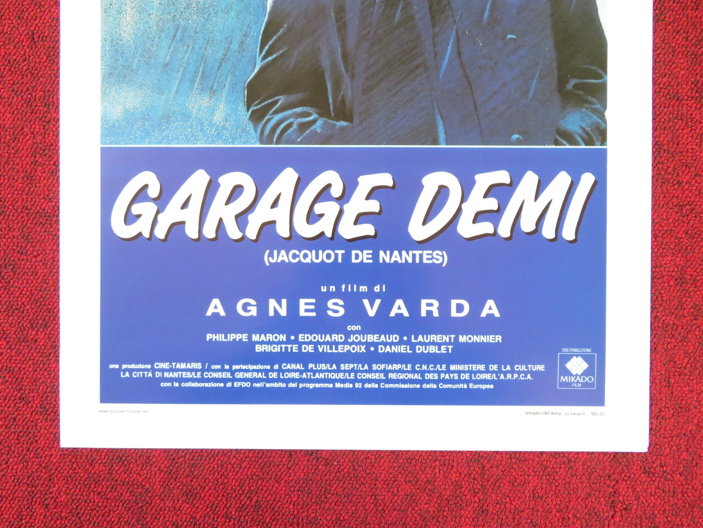 GARAGE DEMI ITALIAN LOCANDINA POSTER PHILIPPE MARON EDOUARD JOUBEAUD 1992