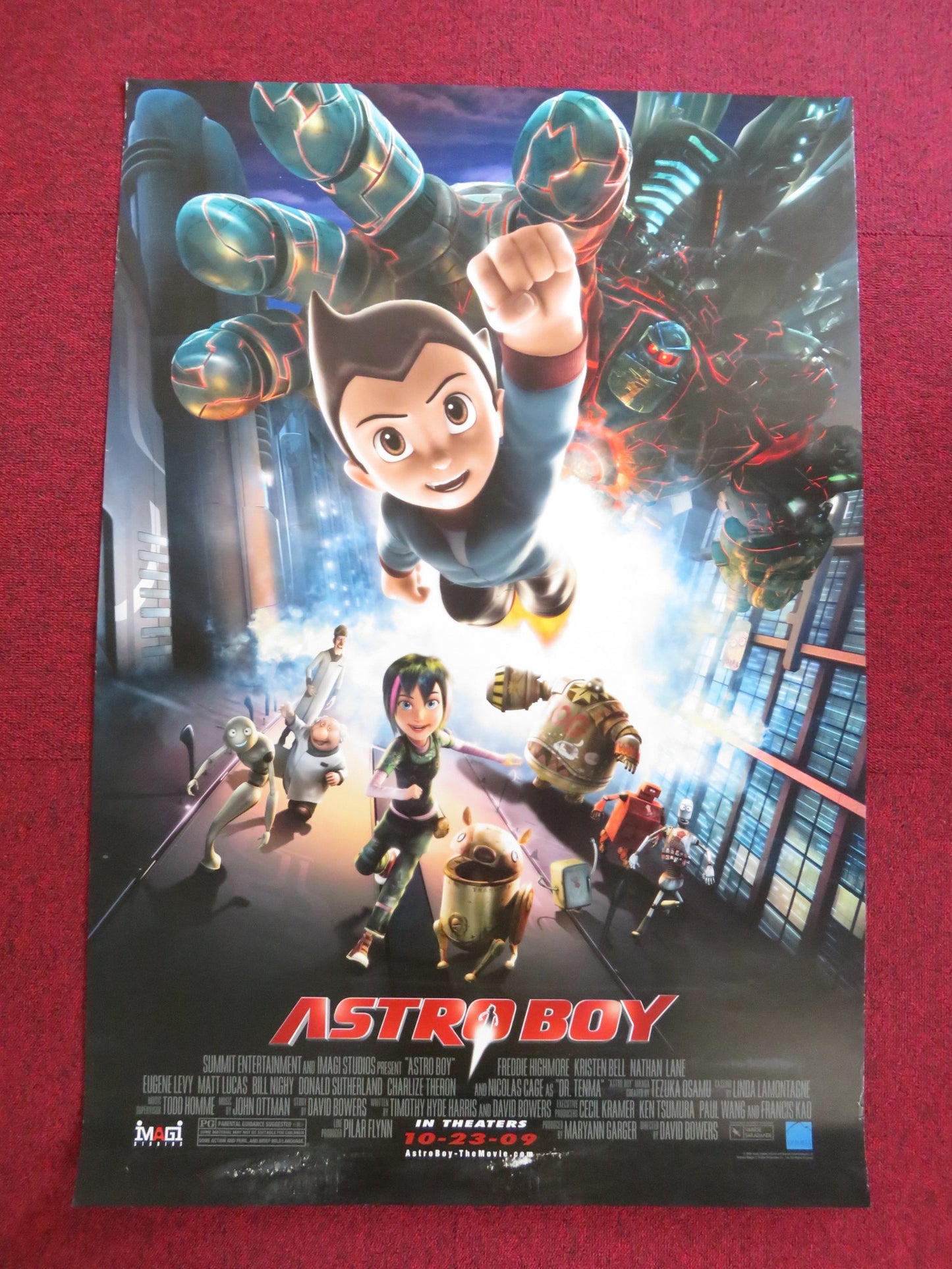 ASTROBOY US ONE SHEET ROLLED POSTER CHARLIZE THERON FREDDY HIGHMORE 2009