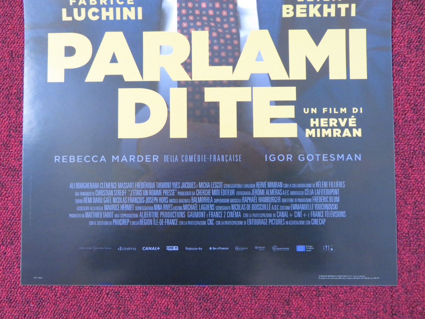 PARLAMI DI TE ITALIAN LOCANDINA POSTER FABRICE LUCHINI LEILA BEKHTI 2018