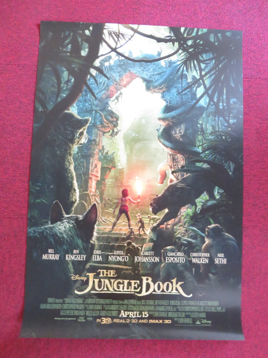 THE JUNGLE BOOK US ONE SHEET ROLLED POSTER BILL MURRAY BEN KINGSLEY 2016