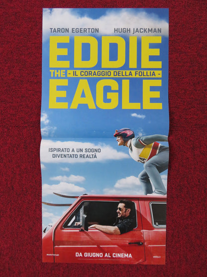 EDDIE THE EAGLE ITALIAN LOCANDINA POSTER TARON EGERTON HUGH JACKMAN 2015