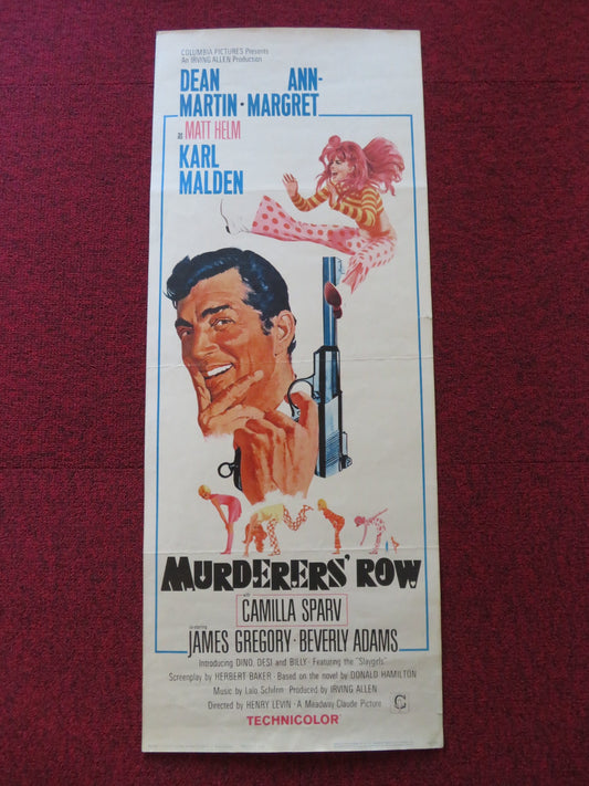 MURDERERS' ROW US INSERT (14"x 36") POSTER DEAN MARTIN ANN-MARGRET 1966