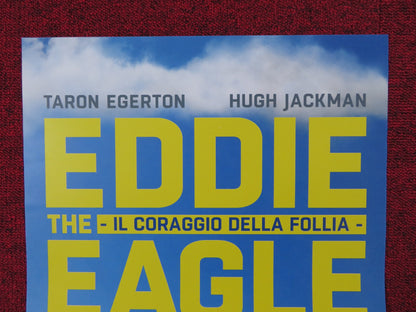 EDDIE THE EAGLE ITALIAN LOCANDINA POSTER TARON EGERTON HUGH JACKMAN 2015