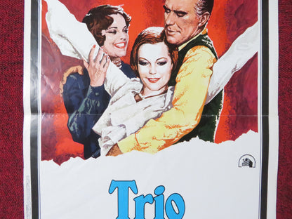 THE INFERNAL TRIO ITALIAN LOCANDINA POSTER MICHEL PICCOLI ROMY SCHNEIDER 1974