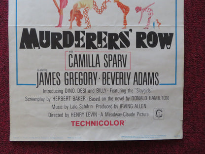 MURDERERS' ROW US INSERT (14"x 36") POSTER DEAN MARTIN ANN-MARGRET 1966