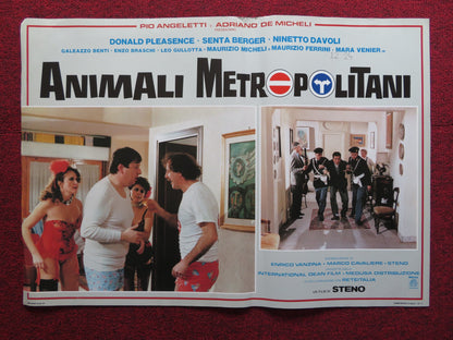 ANIMALI METROPOLITANI - E ITALIAN FOTOBUSTA POSTER DONALD PLEASENCE 1987