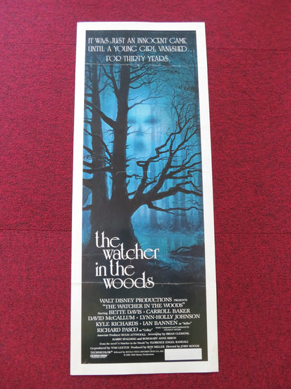 THE WATCHER IN THE WOODS US INSERT (14"x 36") POSTER DISNEY CARROLL BAKER 1981