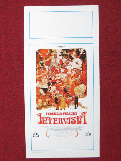 INTERVISTA ITALIAN LOCANDINA POSTER SERGIO RUBINI ANTONELLA PONZIANI 1987