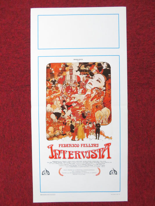 INTERVISTA ITALIAN LOCANDINA POSTER SERGIO RUBINI ANTONELLA PONZIANI 1987