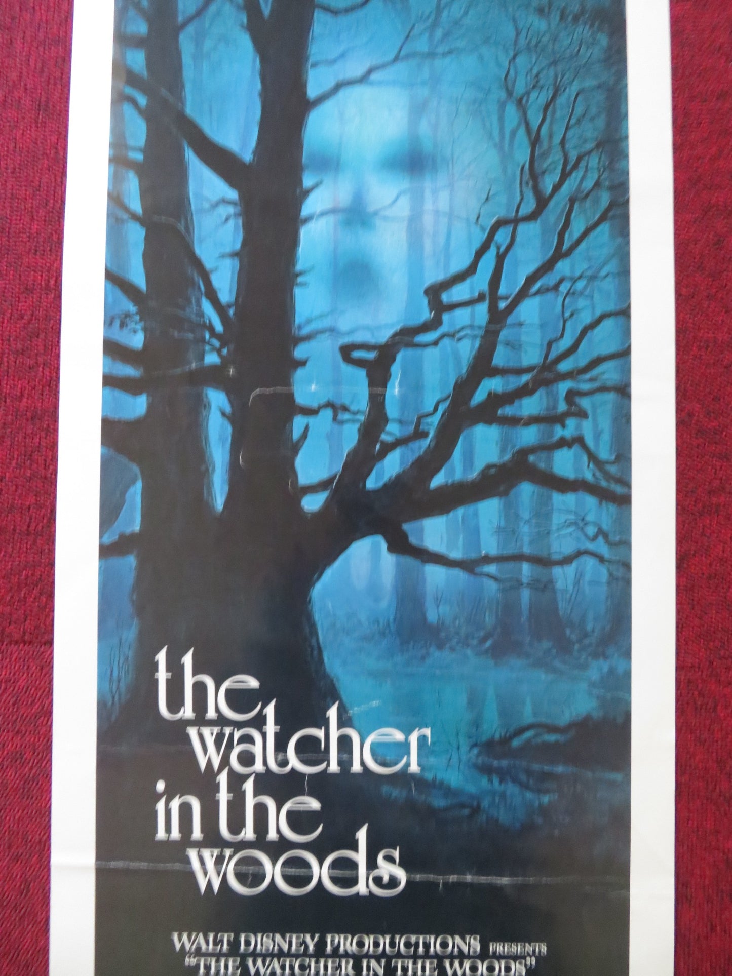 THE WATCHER IN THE WOODS US INSERT (14"x 36") POSTER DISNEY CARROLL BAKER 1981