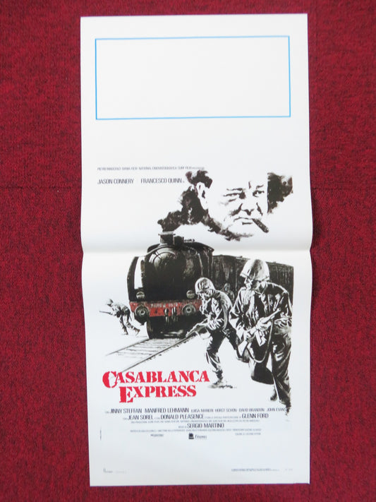 CASABLANCA EXPRESS ITALIAN LOCANDINA POSTER DONALD PLEASENCE JASON CONNERY 1989