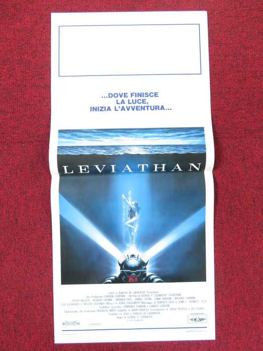 LEVIATHAN ITALIAN LOCANDINA POSTER PETER WELLER RICHARD CRENNA 1989