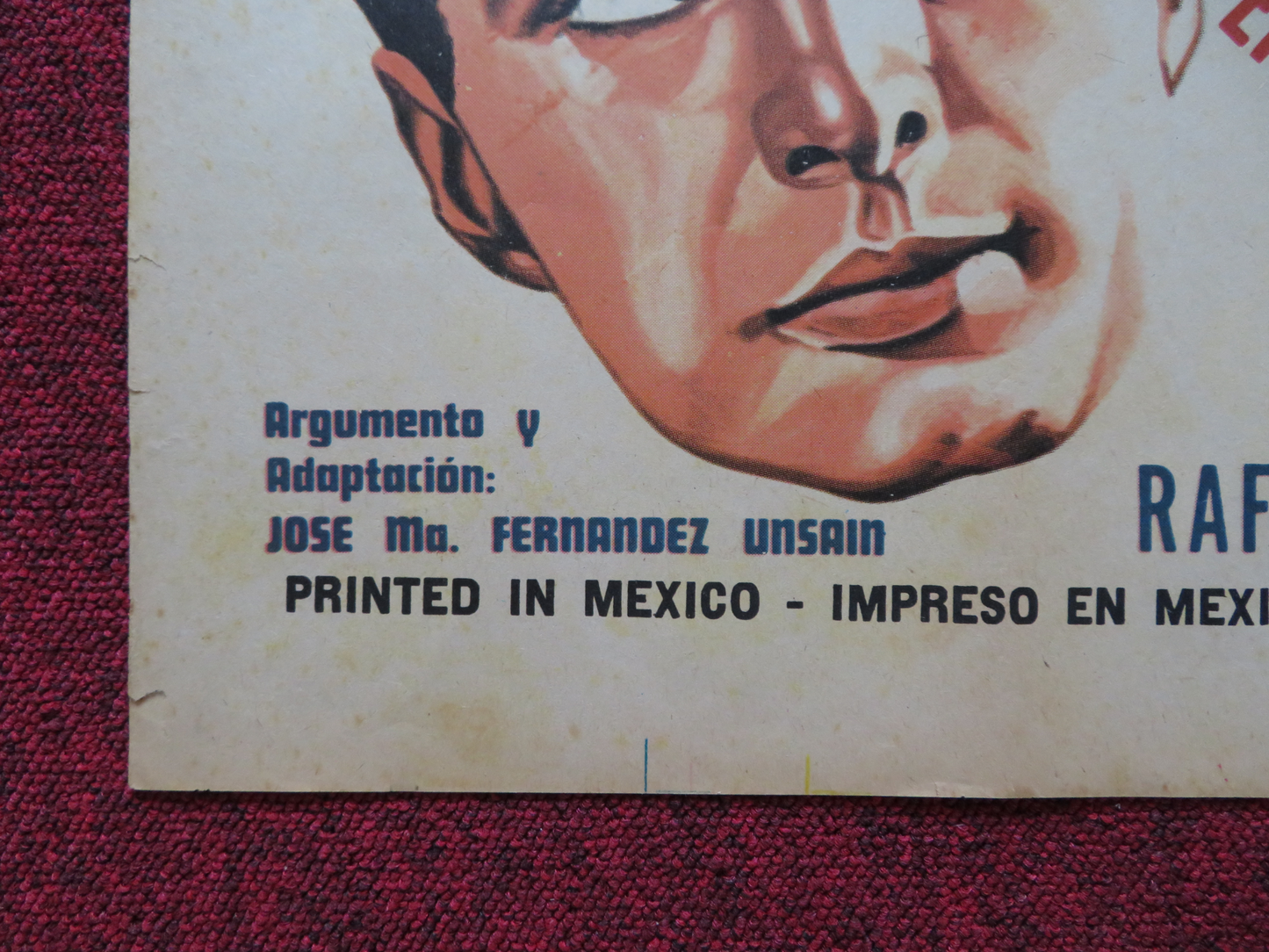 QUE HAREMOS CON PAPA FOLDED MEXICAN POSTER ALICIA BONET CESAR COSTA 1966