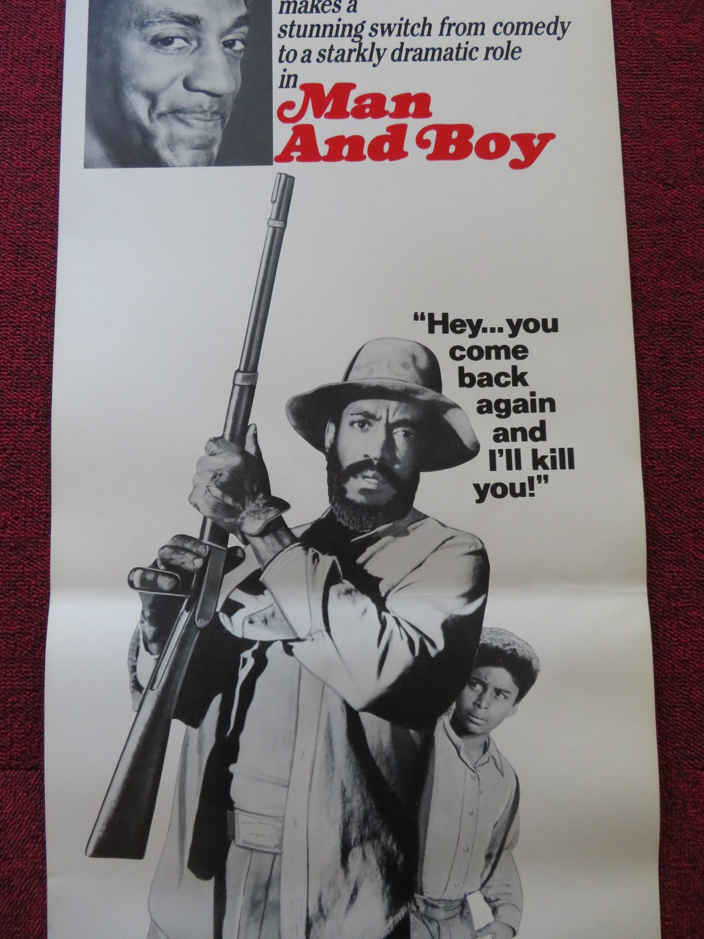 MAN AND BOY US INSERT (14"x 36") POSTER BILL COSBY GLORIA FOSTER 1971