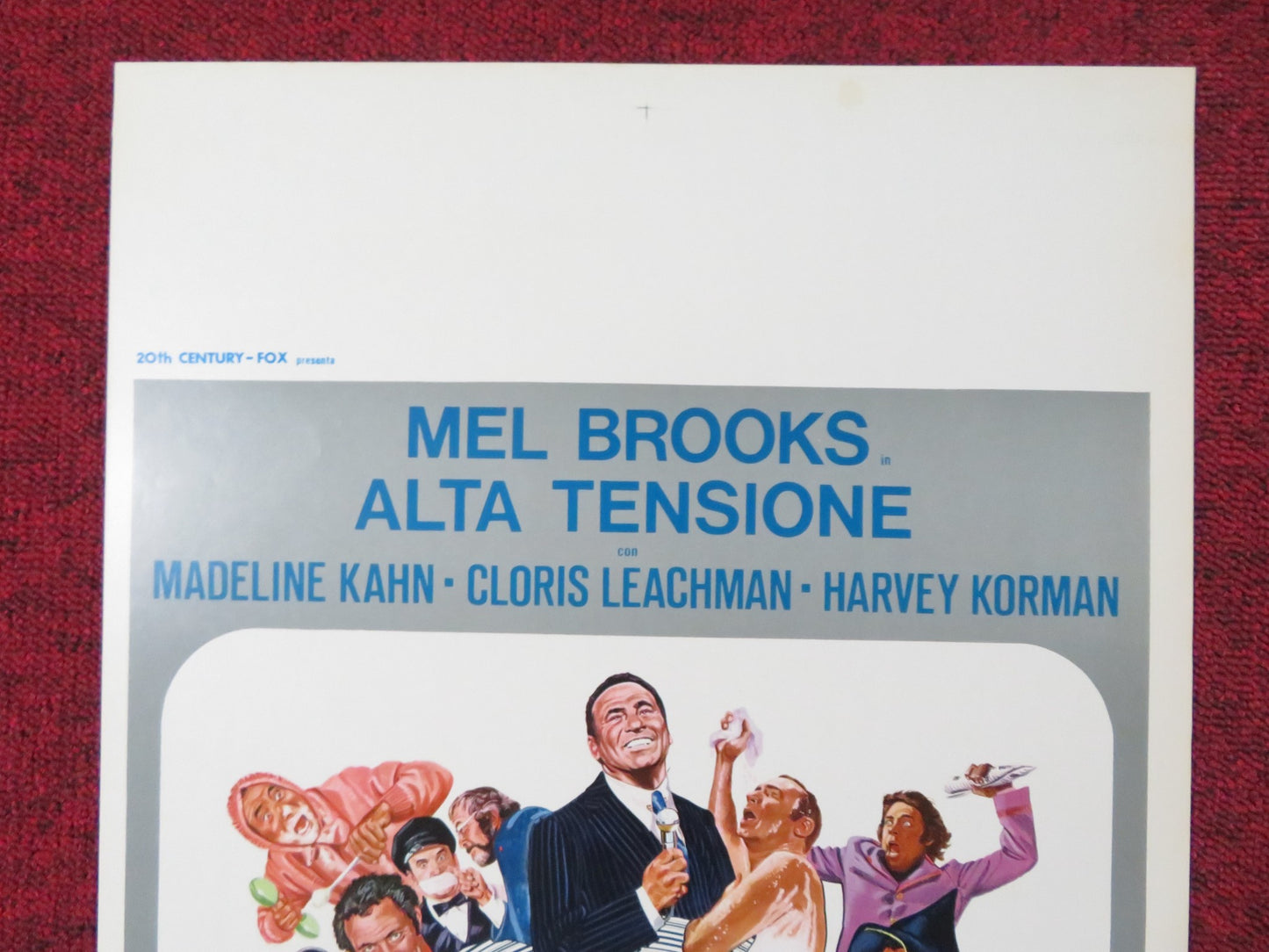 HIGH ANXIETY ITALIAN LOCANDINA POSTER MEL BROOKS MADELINE KAHN 1978