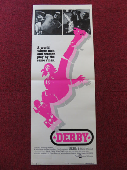 DERBY US INSERT (14"x 36") POSTER CHARLIE O'CONNELL 1971