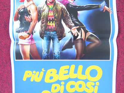 PIU' BELLO DI COSI SI MUORE ITALIAN LOCANDINA POSTER ENRICO MONTESANO 1982