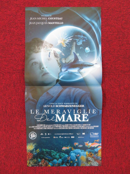 WONDERS OF THE SEA ITALIAN LOCANDINA POSTER JEAN-MICHEL COUSTEAU 2017