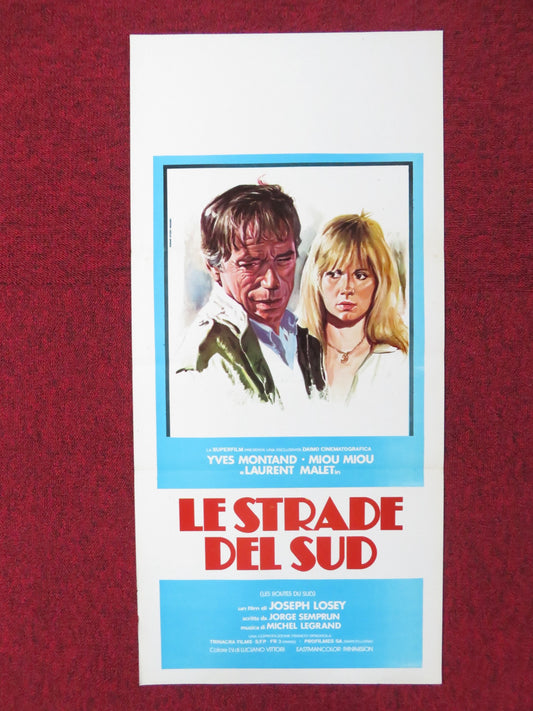 ROADS TO THE SOUTH ITALIAN LOCANDINA POSTER YVES MONTAND MIOU MIOU 1978