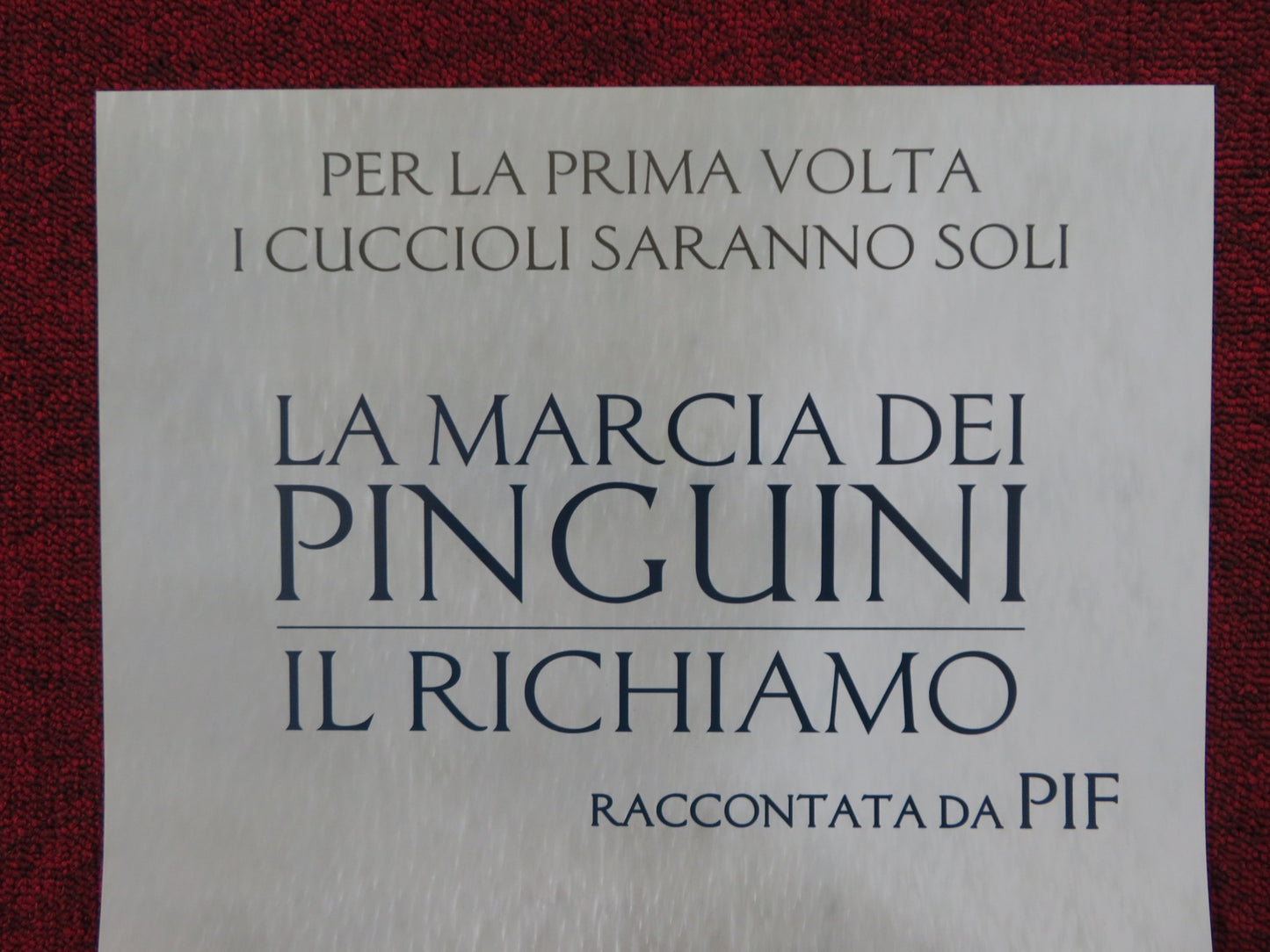 MARCH OF THE PENGUINS ITALIAN LOCANDINA POSTER LUC JACQUET 2005