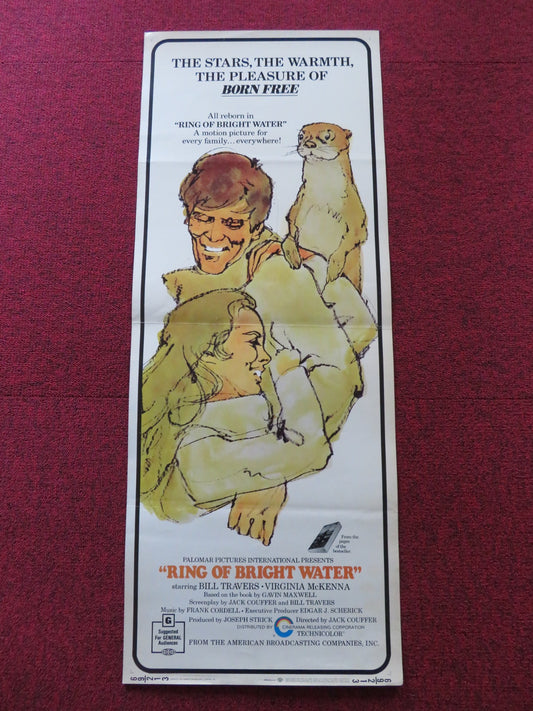 RING OF BRIGHT WATER US INSERT (14"x 36") POSTER BILL TRAVERS V. MCKENNA 1969